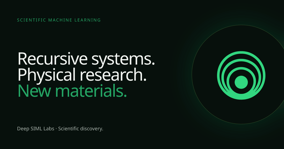 Deep SIML Labs — Simulation, Optimization & Physical Research